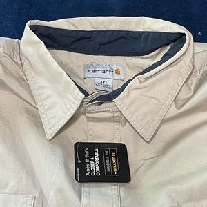 Carhartt work shirt S210 STN Tradesman Button Down Short Sleeve Shirt 3XL Reg
